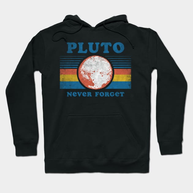 Pluto Never Forget Hoodie by Tingsy